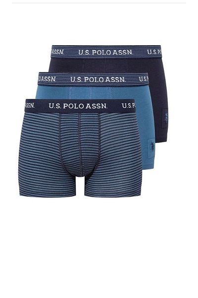 U.S. Polo Assn. Άνδρας, Αδειοδοτημένος, USPA, Modal, Indigo- Triple Boxer