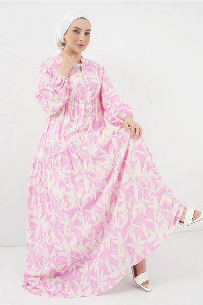 Bigdart 2423 Model rochie roz Y.Pink cu model autentic