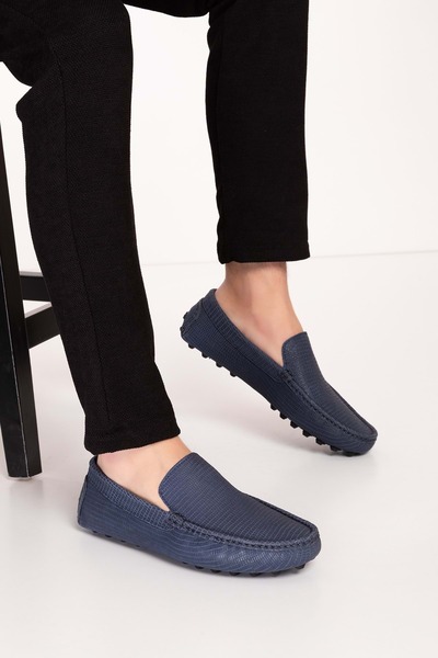 Gondol Чоловічі шкіряні літні мокасини з еластичною підошвою tx.13880