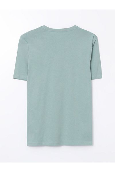 LC Waikiki LCWAIKIKI Klassisches, kurzärmliges, bedrucktes Herren-T-Shirt aus gekämmter Baumwolle mit Rundhalsausschnitt