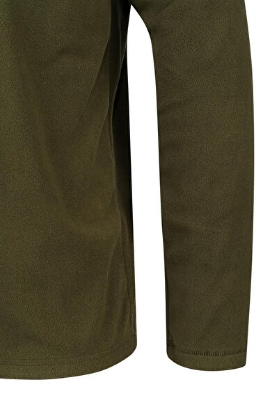 2AS Cedric Erkek Yarım Fermuarlı İnce Polar Sweatshirt Haki