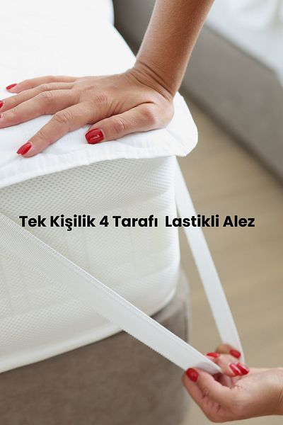 DEVRİM OLİVYA TEKSTİL Single 4-Side Elastic Liquid-Proof Mattress Protector Mattresses