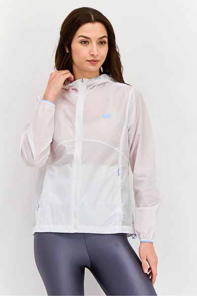 SKECHERS Women Sportswear Fit Long Sleeve Training Hooded Jacket, White