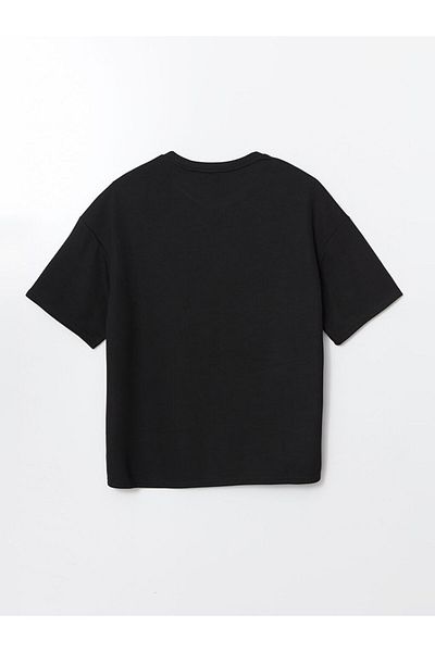 LC Waikiki Νέα σεζόν Crew Neck κοντομάνικο εμπριμέ χτενισμένο βαμβακερό ανδρικό Tisort - S5HH40Z8