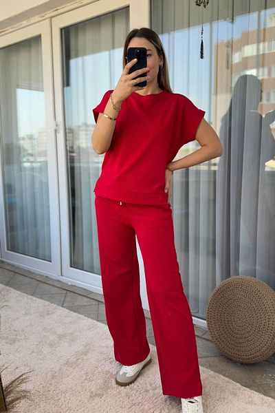 Kubos Moda Double Sleeve Honeycomb Fabric Red Set