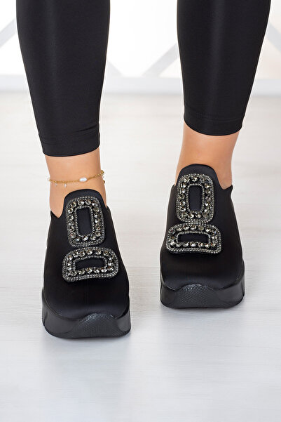 Erkan Saçmacı Detailní tenisky Almendra Black Stretch Stone