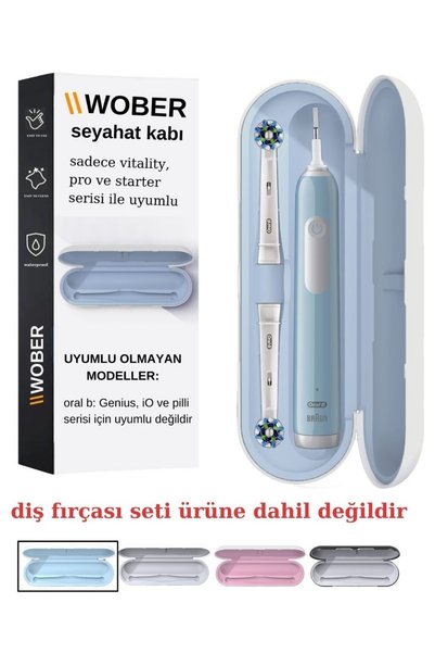 Wober Oral-b Şarjlı Diş Fırçası Için Koruma Kabı/kutusu, Sadece Pro, Vitality Ve Starter Serisine Uyumlu!
