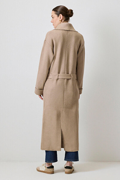 Touché Privé Long Knit Cardigan with Waist Belt