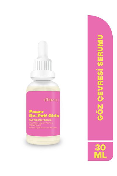 SHE VEC Power De-Puff Girls - Caffeine 5% Eye Contour Serum, Anti-Under Eye Bagging, Dark Circles