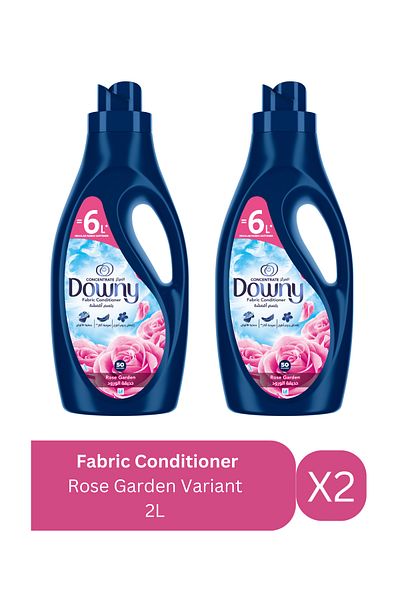 downy Fabric Conditioner, Concentrate, Rose Garden Variant, Color Protection, More Softness 2L X2