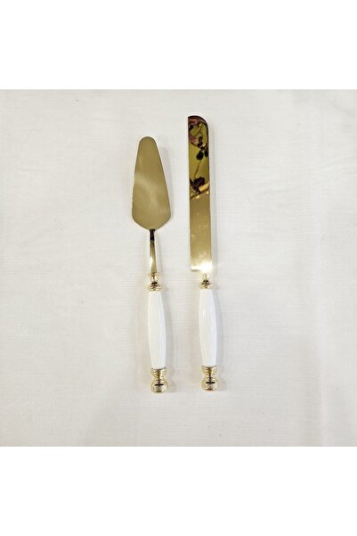 MaviDamla 2 Lİ PASTA SETİ TİTANYUM GOLD