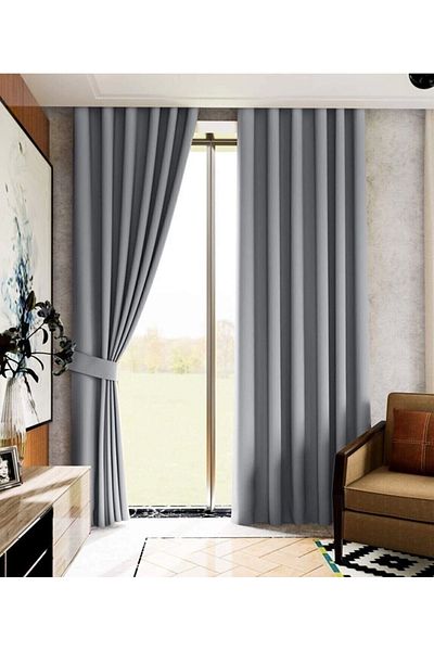 NİVEMESHOME Gray Blackout Flat Blackout Sunshade Apm