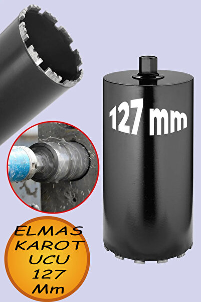 NUBLADO Elmas Karot Ucu 127 mm Shun Beton Zemin Duvar Delme Delik Açma Panç A...