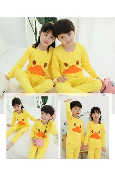 NoVibe Παιδική κίτρινη πάπια με στάμπα στο κάτω μέρος επάνω μέρος Εποχιακή πα...