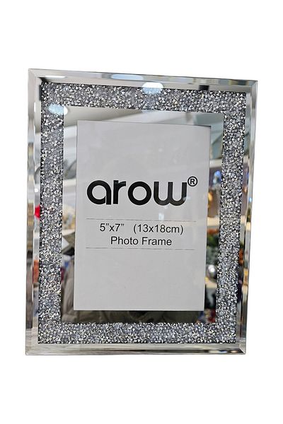KÜBRAHOME'S 13X18 cm Picture Frame with Crystal Stone