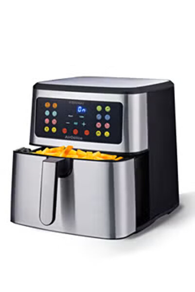 DIVAKI مقلاة هوائية رقمية l تسخين مسبق تلقائي، 16 إعداد مسبق، عناصر تسخين مزد...