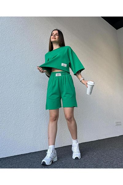 MANCY Unisex Cappitone Printed T-Shirt and Shorts Bottom Top Set
