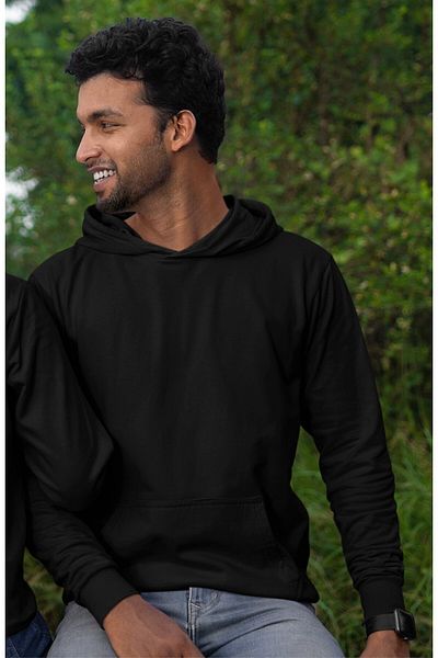 Fuddy Moda Unisex Oversize Cosmo Hooded Sweatshirt - Lover Couple Themed Hoodie
