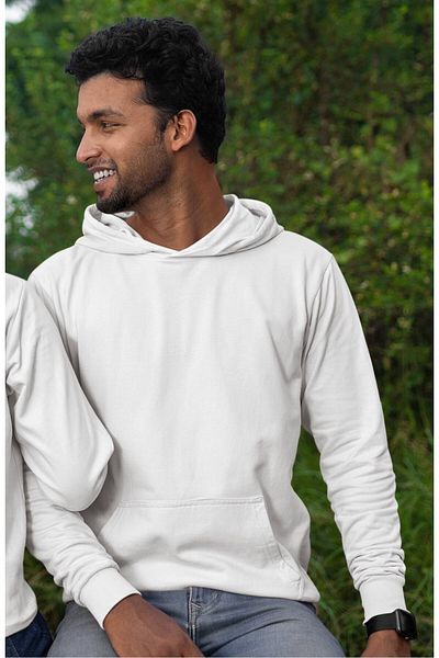 Fuddy Moda Unisex Oversize Cosmo Hooded Sweatshirt - Lover Couple Themed Hoodie