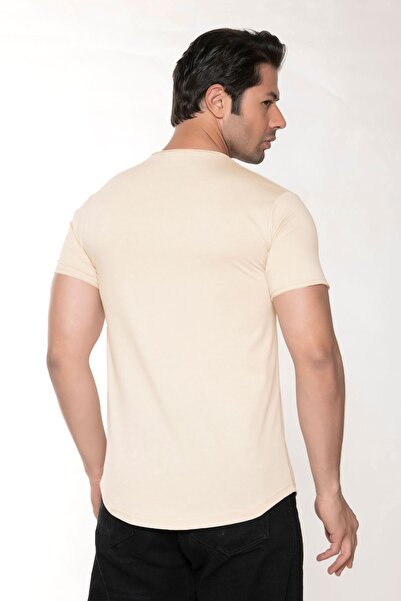 BlackHorn Men's Wide Neck 100% Cotton Loose T-Shirt