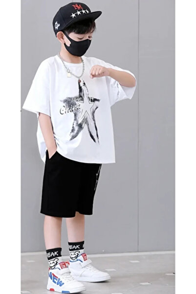 NoVibe Παιδικό Σετ Αστέρι της Ευκαιρίας με τύπωμα με Σορτς