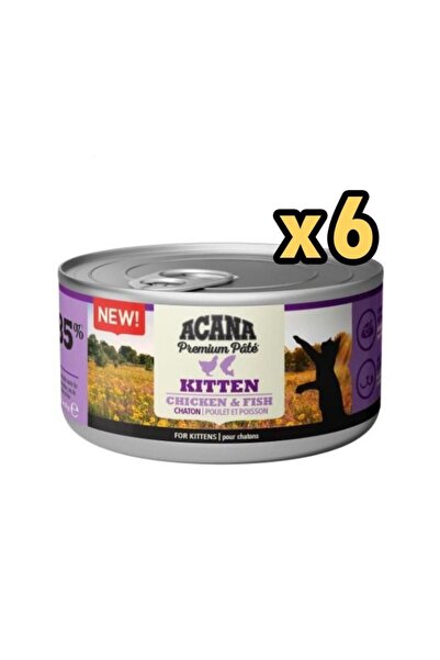 Acana Premium Tavuk Ve Balıklı Yavru Ezme Kedi Konservesi 85 gr X 6 Adet