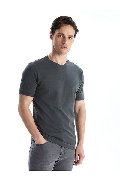 LC Waikiki New Season Crew Neck Combed Cotton Men's T-Shirt - S50842Z8