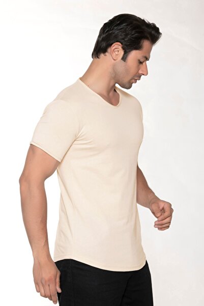 BlackHorn Men's Wide Neck 100% Cotton Loose T-Shirt