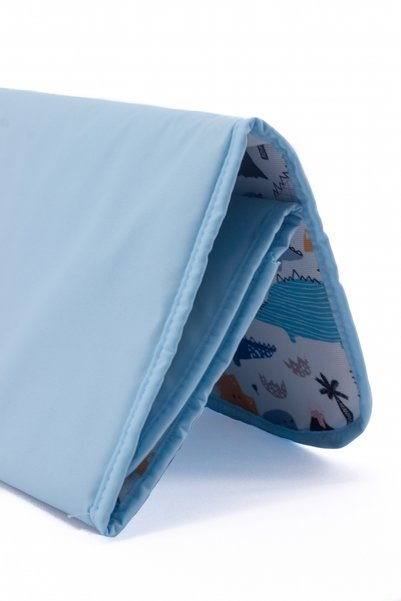 MUCCO Blue Waterproof Bondit Fabric Washable Foldable Mother Baby Diaper Nursing Cover