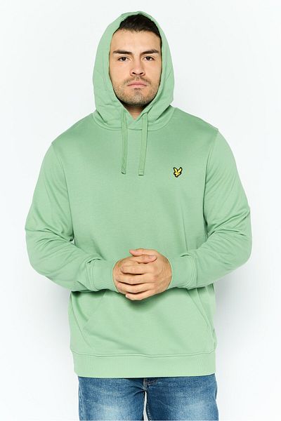 Lyle & Scott Men Hooded Embroidered Logo Long Sleeves Sweatshirt, Green