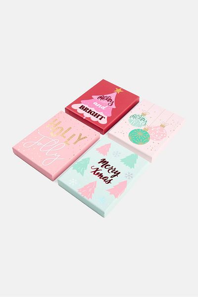 Votum 4 Piece Of Gift Card Holders, Red
