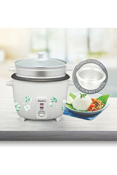 İMPEX 2.8L Electric Rice Cooker Automatic Cooking Keep Warm Aluminum Inner Pot 100W RC2804