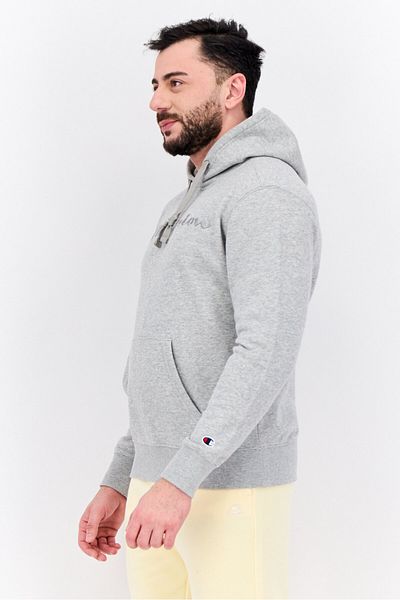 Champion Men Sportswear Fit Long Sleeves Outdoor Sweatshirt, Grey