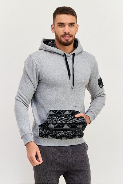 Hurley Men Sportswear Fit Long Sleeves Outdoor Sweatshirt, Grey