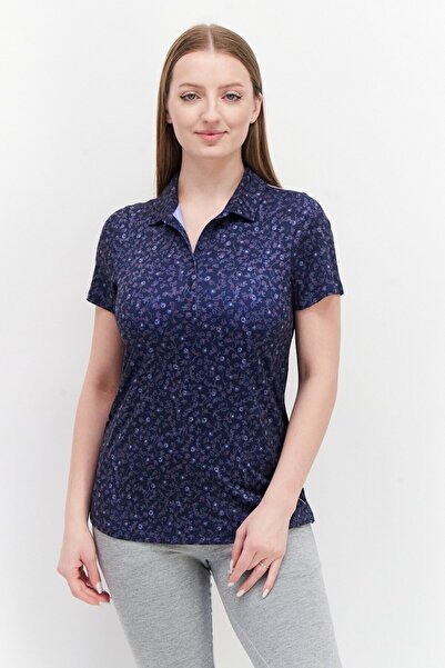Puma Women Sportswear Fit Short Sleeve Golf Polo Shirt, Navy Blue