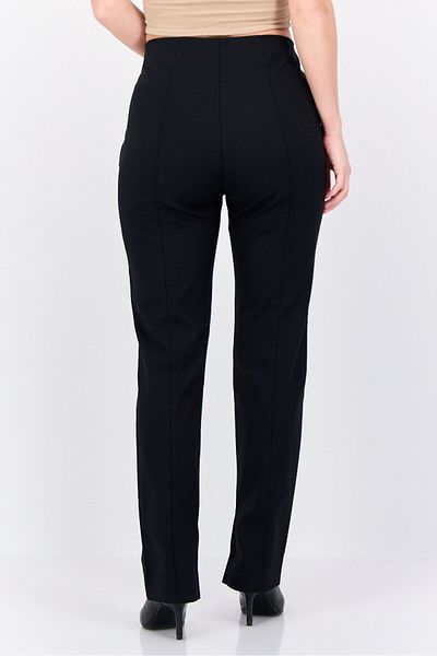 Gant Women Regular Fit Plain Dress Pant, Black