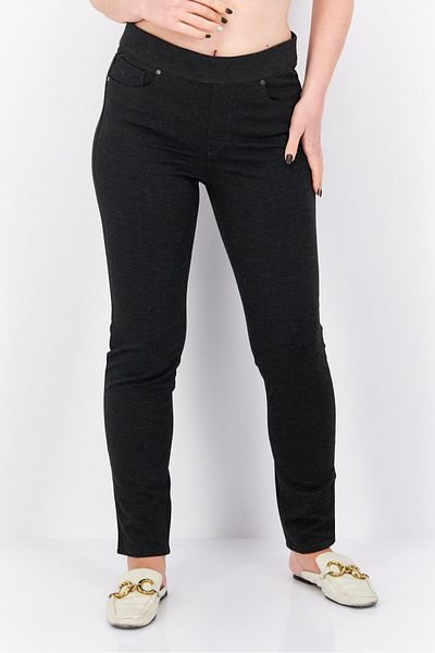 Gloria Vanderbilt Women Regular Fit Solid Trouser Pant, Grey