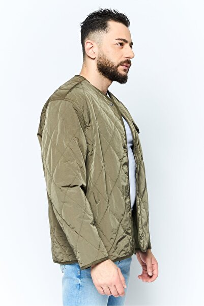 Tommy Hilfiger Men Brand Logo Quilted Jacket, Olive