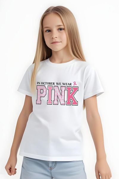 YA KO KİDS Tricou cu mânecă scurtă pentru fetiță cu imprimeu roz