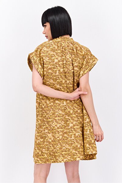 Scotch & Soda Women Allover Print Shirt Dress, Olive