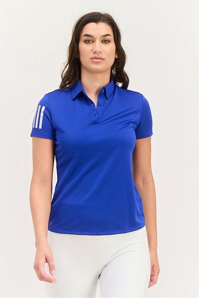 adidas Women Sportswear Fit Short Training Polo Shirt, Blue