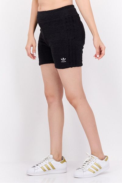 adidas Women Sportswear Fit Pull,on Textured Shorts, Black