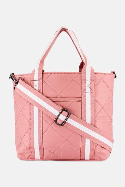 Sol and Selene Women Tie Dye Mini Hand Bag 35 L x 25 H x 11 W cm, Pastel Pink
