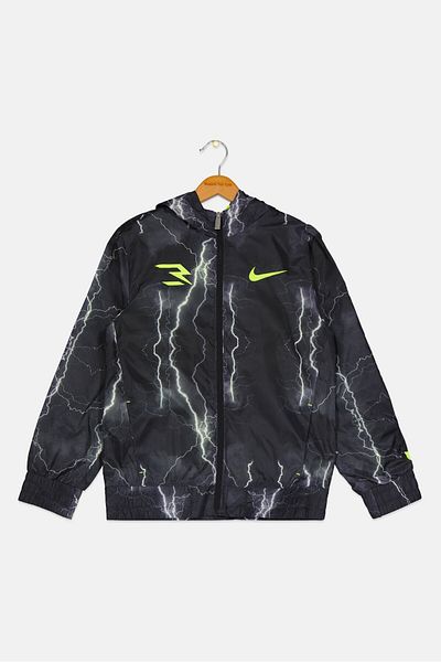 Nike Kids Boys Sportswear Fit Brand Logo Training Jacket, Black
