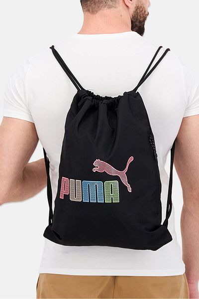 Puma Men Brand Logo Sports Bag 45 H x 35 L x 1 W cm, Black