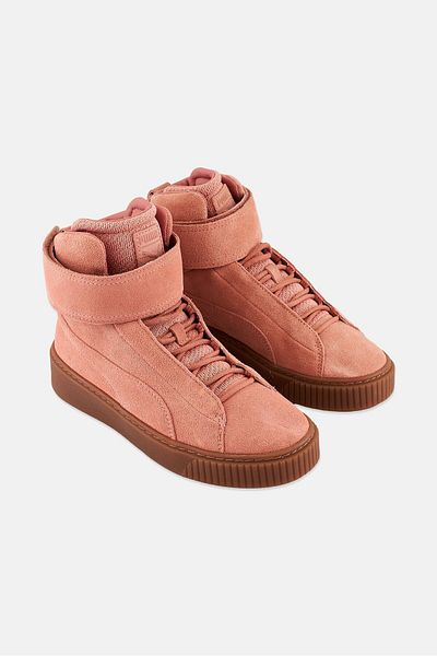 Puma Women Platform Mid Ow Velcro Outdoor Trainers, Pink