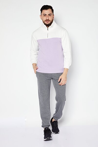 French Connection Men Round Neck Brand Logo Long Sleeves Sweatshirt, White