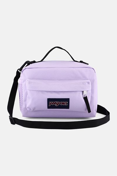 Jansport Kids Boy Brand Logo Lunch Bag 15 H x 23 L x 15 W cm, Lilac