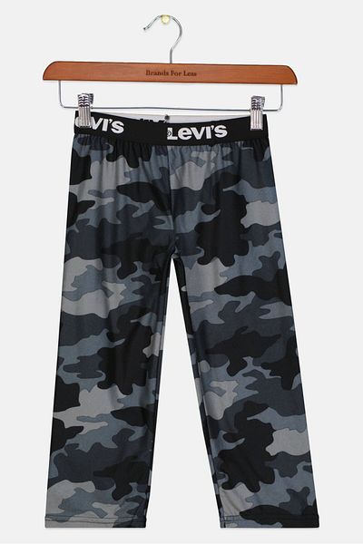 Levi's Toddlers Boy Camouflage Pull On Pajama, Black Combo