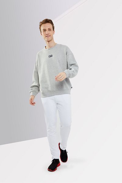 DKNY Sport Men Sportswear Fit Long Sleeves Outdoor Sweatshirt, Grey